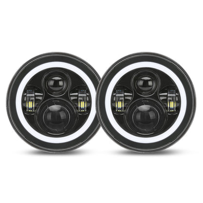 2 pcs jeep Wrangler halo headlights