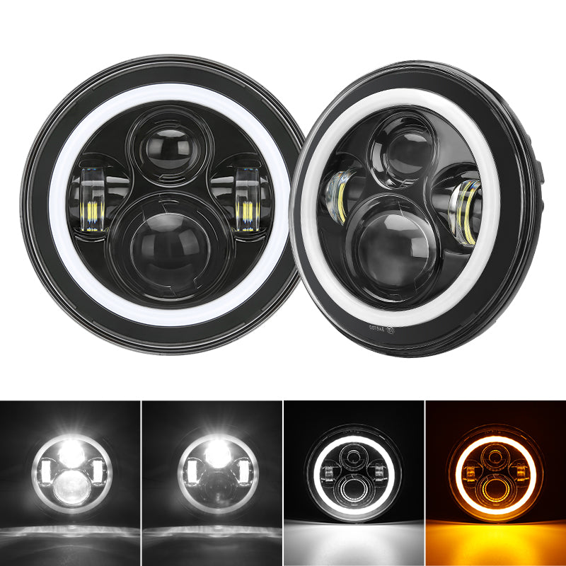 jeep wrangler halo headlights with 4 lighting function