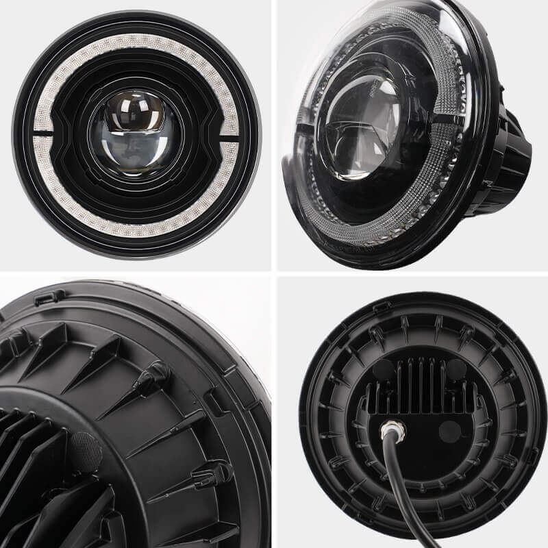 Jeep Wrangler led halo headlights install in TJ JK