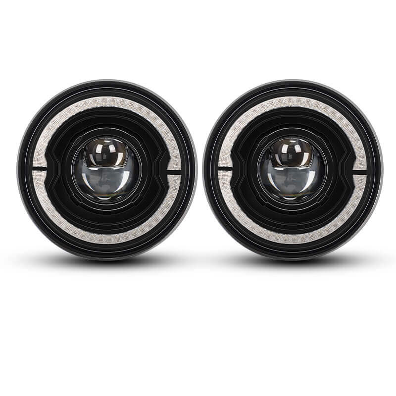 Jeep Wrangler led halo headlights install in TJ JK