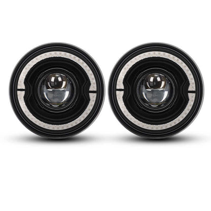 Jeep Wrangler led halo headlights install in TJ JK