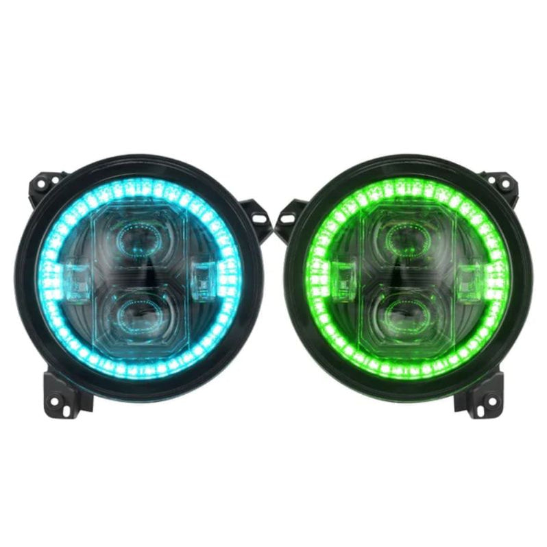 9 Inch RGBW Halo LED Headlights