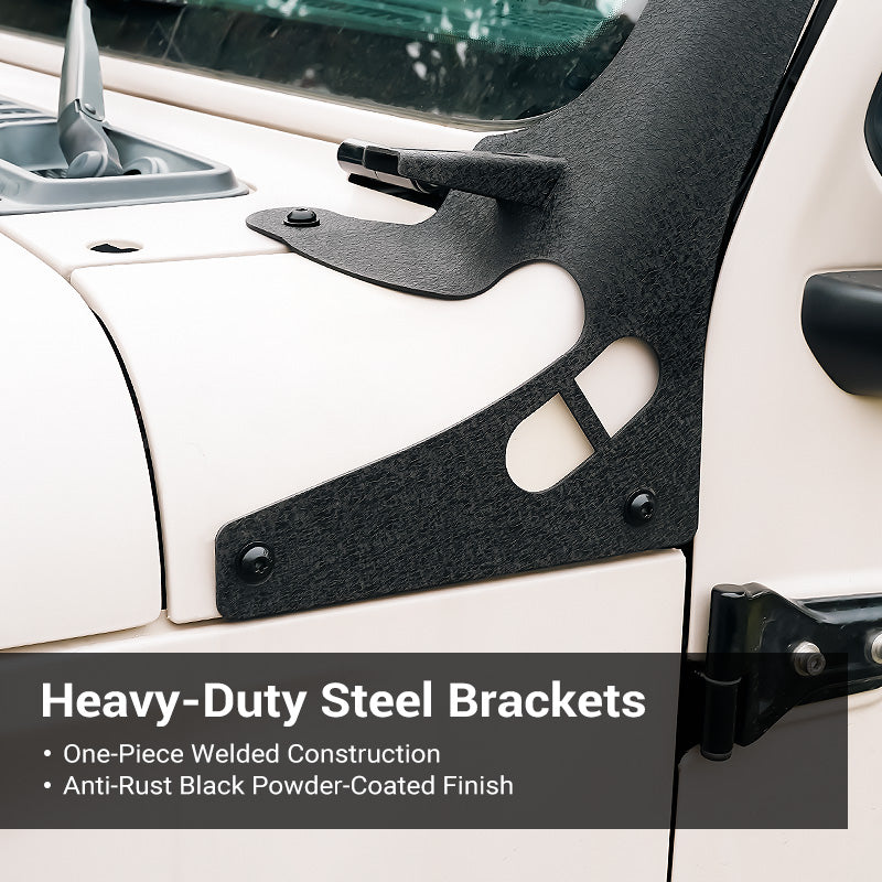 52" Jeep Light Bar & Pods & Brackets for 2018-Later Wrangler JL JLU & Gladiator | Prevail Series