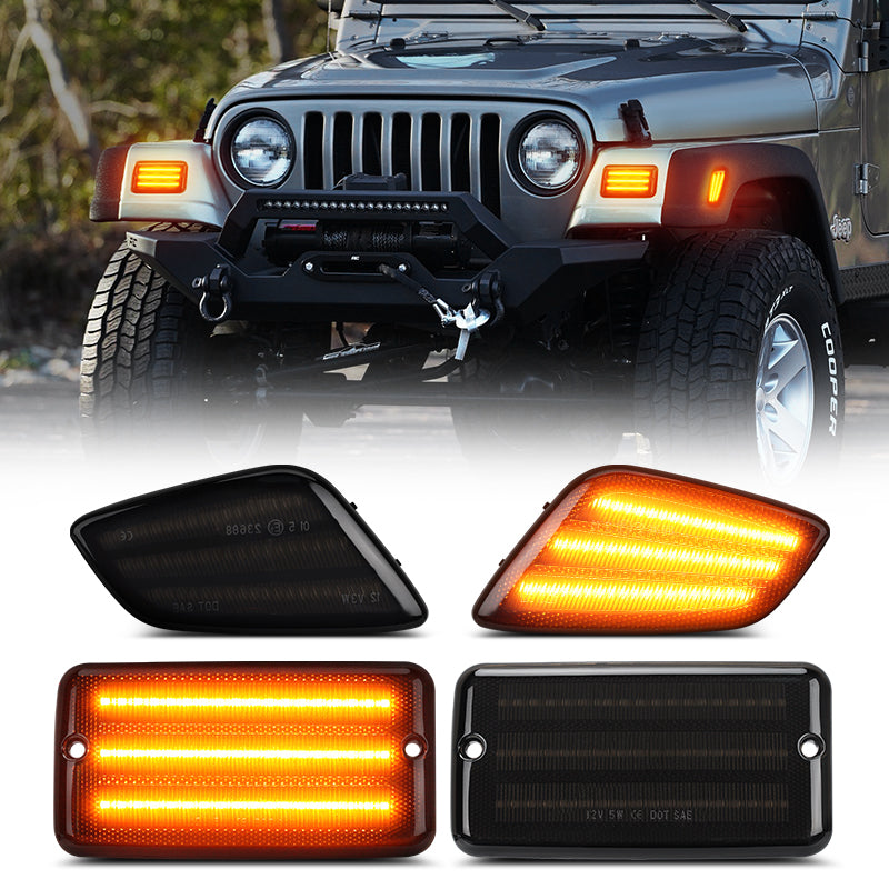 LED turn signal lights for Jeep TJ