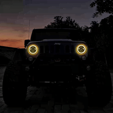 Jeep LED Headlights with advanced optics anti-fog vent and long-lasting brightness
