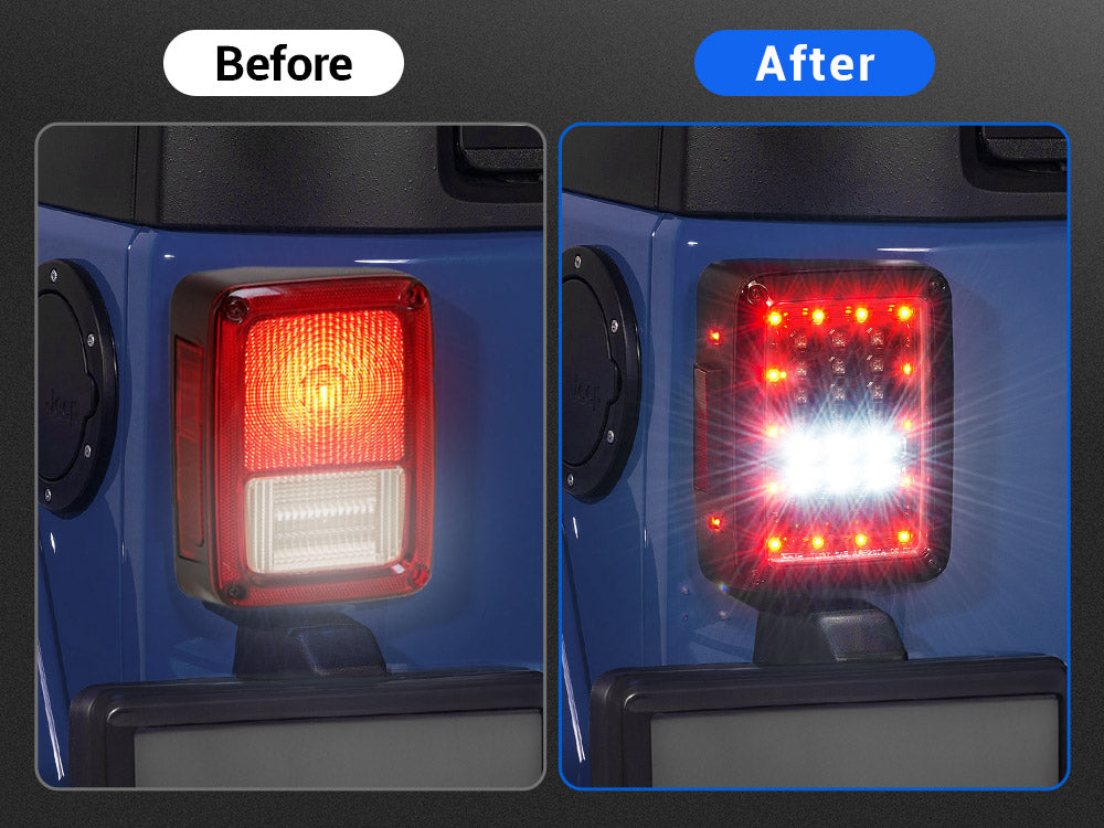 High Brightness and Low Power Consumption for Jeep JK Tail Lights