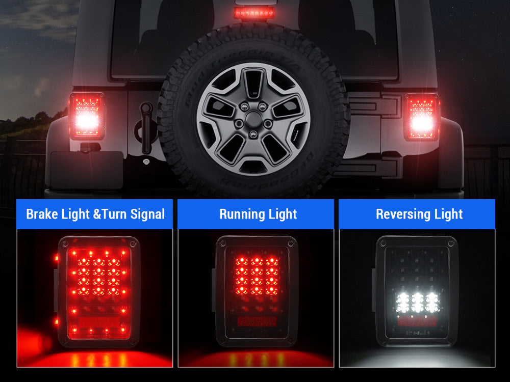 tail light integrates three essential functions
