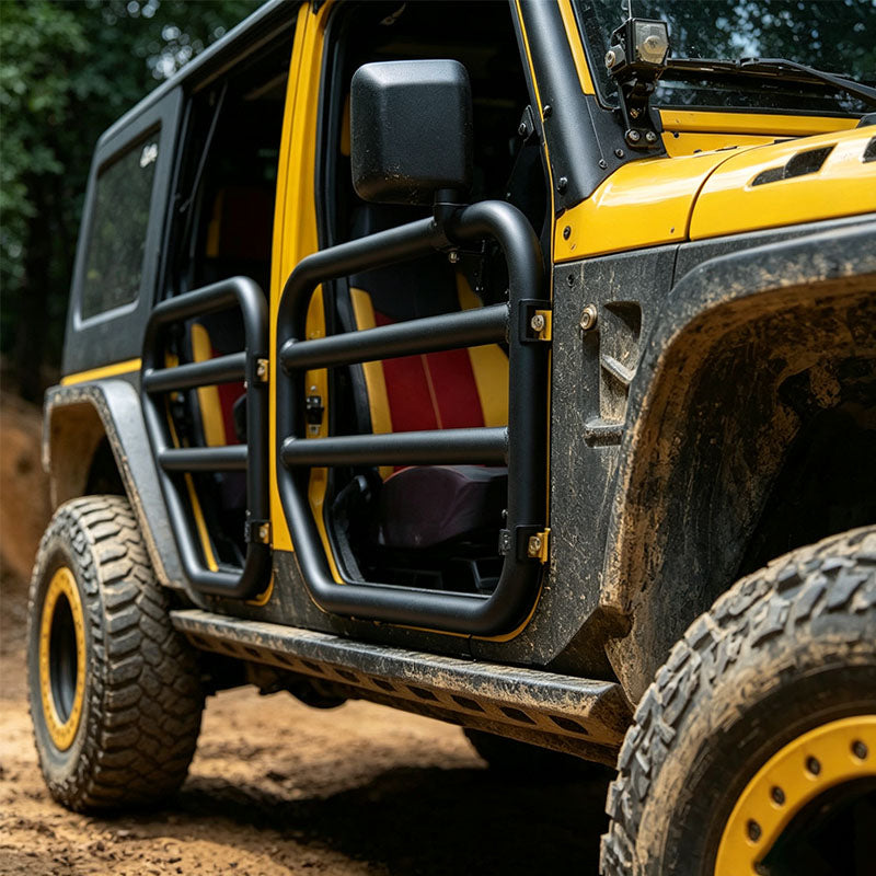 SD1 Series Tubular Doors with Side Mirror for Jeep Wrangler JK