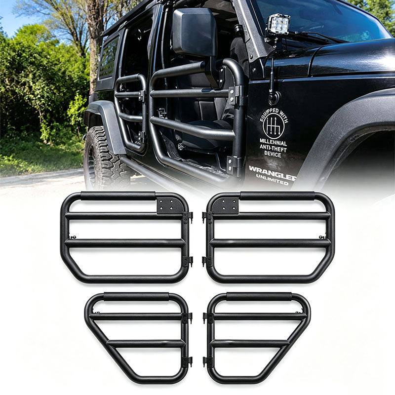 SD1 Series Tubular Doors with Side Mirror for Jeep Wrangler JK
