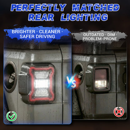 LED Tail Lights For Jeep Wrangler JL JLU Lighting modes