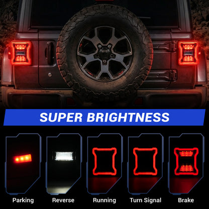 LED Tail Lights For Jeep Wrangler JL JLU 