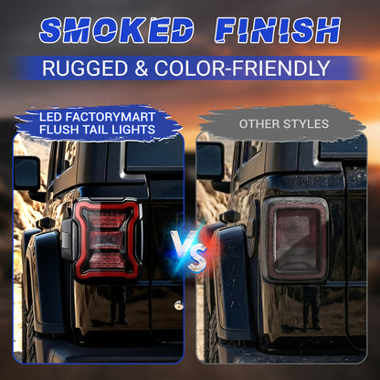 LED Tail Lights For Jeep Wrangler JL JLU Lighting modes