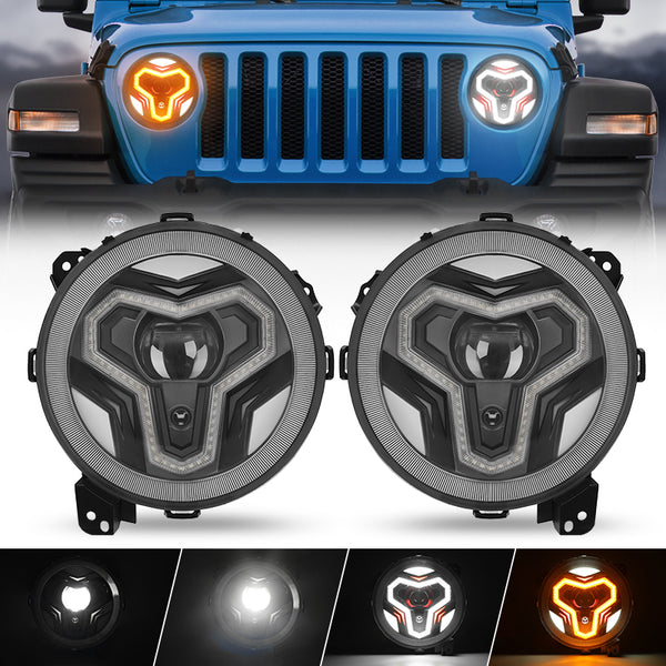 Best halo headlights for jeep wrangler discount
