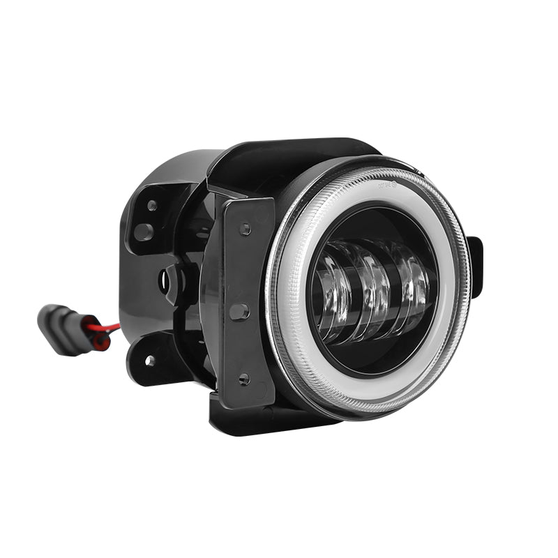 Upgrade 9'' Jeep Halo Headlights & Fog Lights with DRL for 2018-Later Jeep Wrangler JL & Gladiator JT