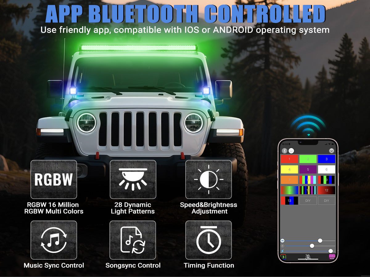 Jeep jl light bar wireless control