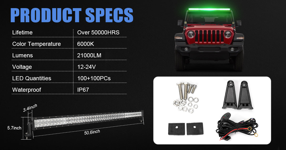 Jeep jl light bar​ specification