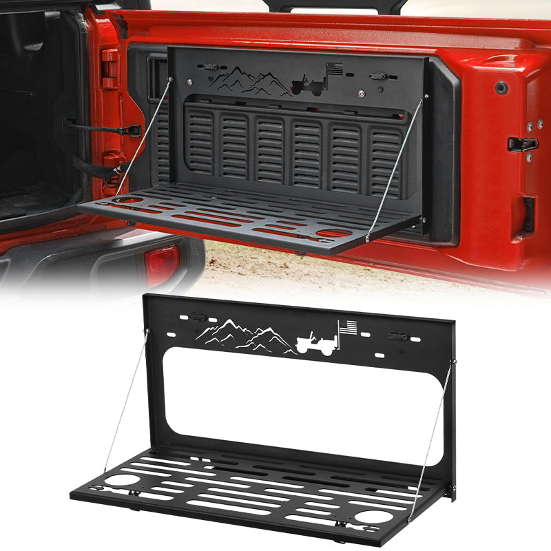 Jeep Wrangler tailgate table for JK and JL