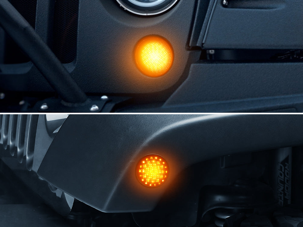 Jeep JK Grille and Fender Lights with DRL and sequential turn signal