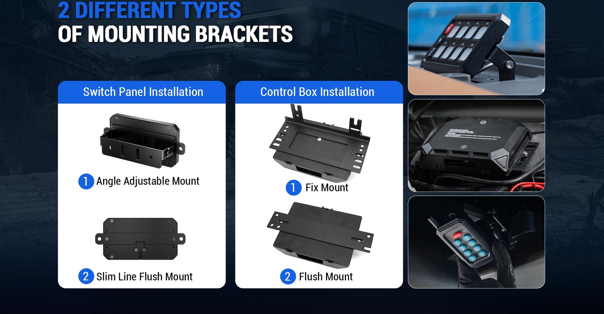 4 Control Modes Universal 8 Gang RGB Switch Panel for Off-Road & Truck banner image