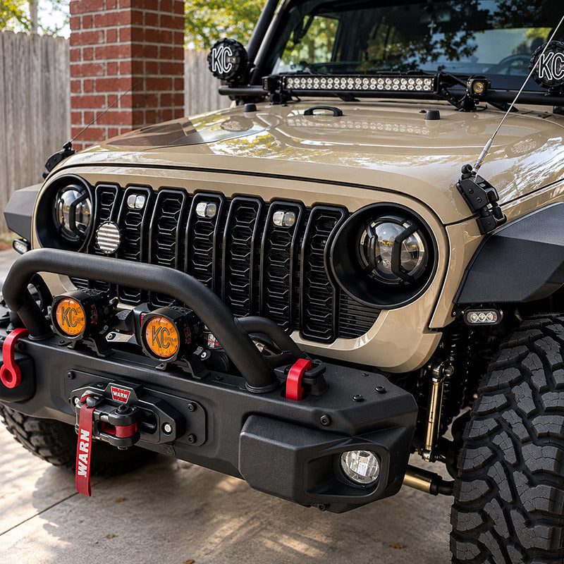 Jeep Wrangler front grille customer build