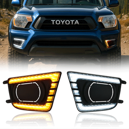 LED Fog Lights Assemblies Kit for 2012-2015 Toyota Tacoma