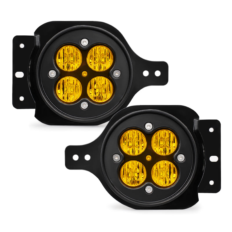 LED Fog Lights with Amber Lens for 2007-2018 Jeep Wrangler JK