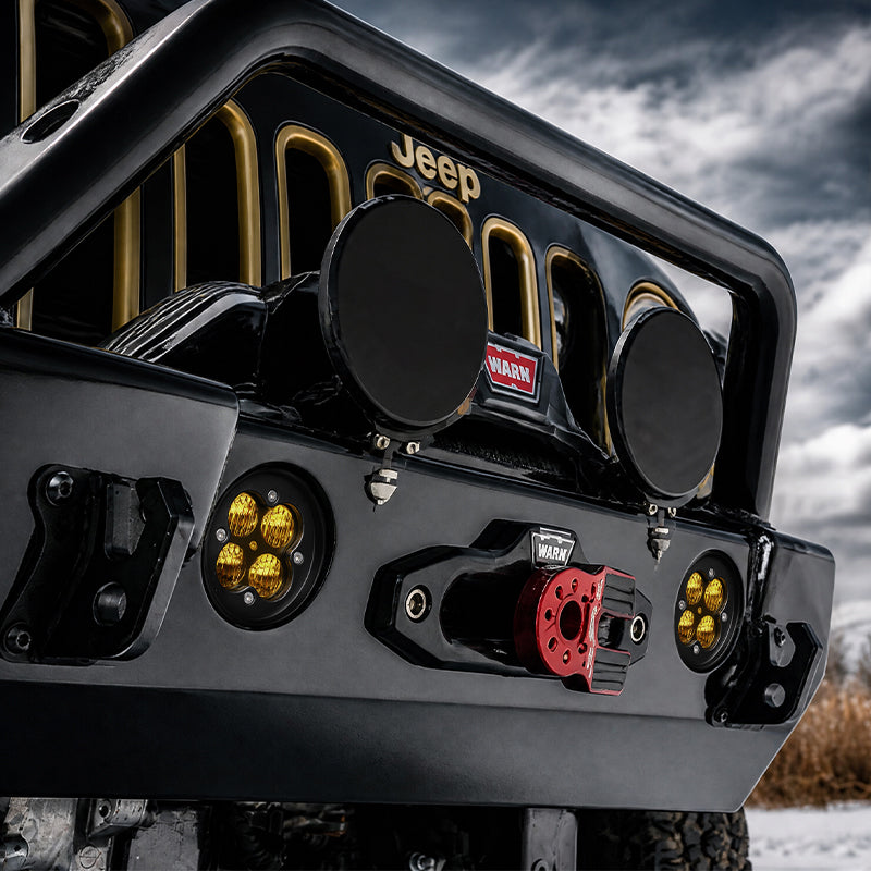 LED Fog Lights with Amber Lens for 2007-2018 Jeep Wrangler JK