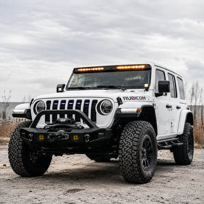 Jeep Wrangler fog lights with bright 3500K amber output