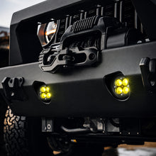 Jeep Wrangler JL amber LED fog lights for Gladiator JT with 3500K wide beam