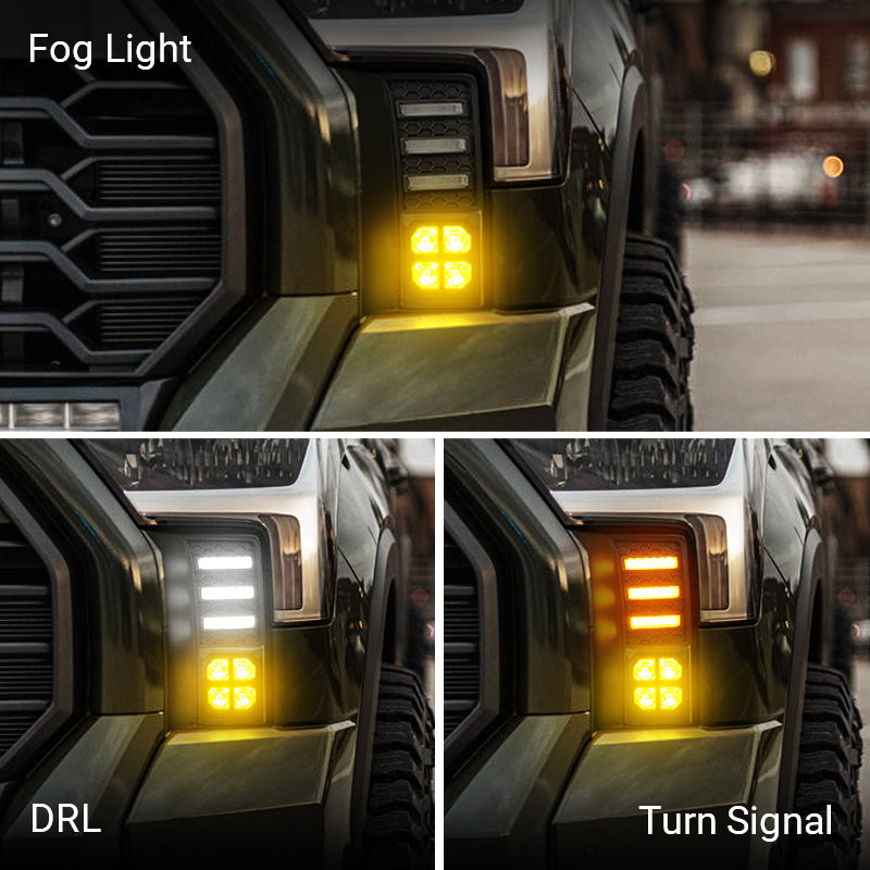 Three light modes for Tundra fog lights