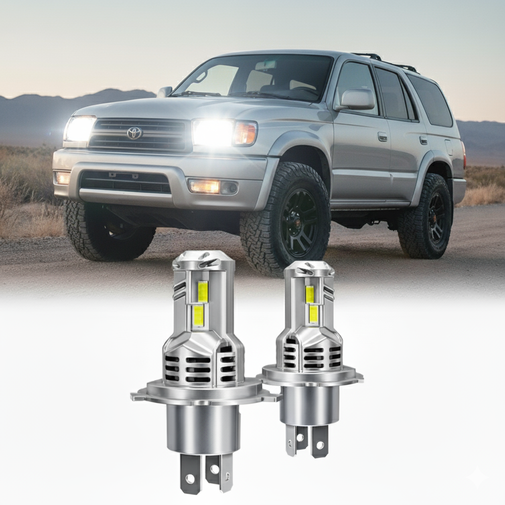 H4 9003 LED Projector Headlight Bulbs with Hi/Lo Beam for 1996-2002 Toyota 4Runner