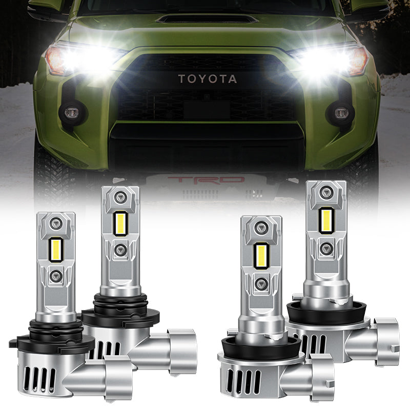 2006-2023 Toyota 4Runner led headlight bulbs with white color