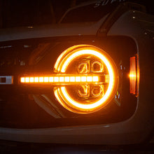 Ford Bronco Headlights with Dual Color | DOT & SAE Approved