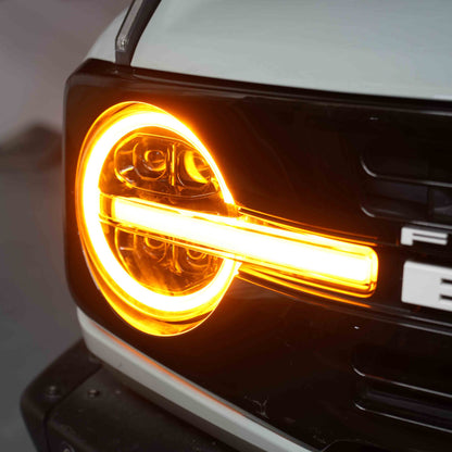 Full LED Projector Headlights for Ford Bronco 2021-2025 | DOT & SAE Approved