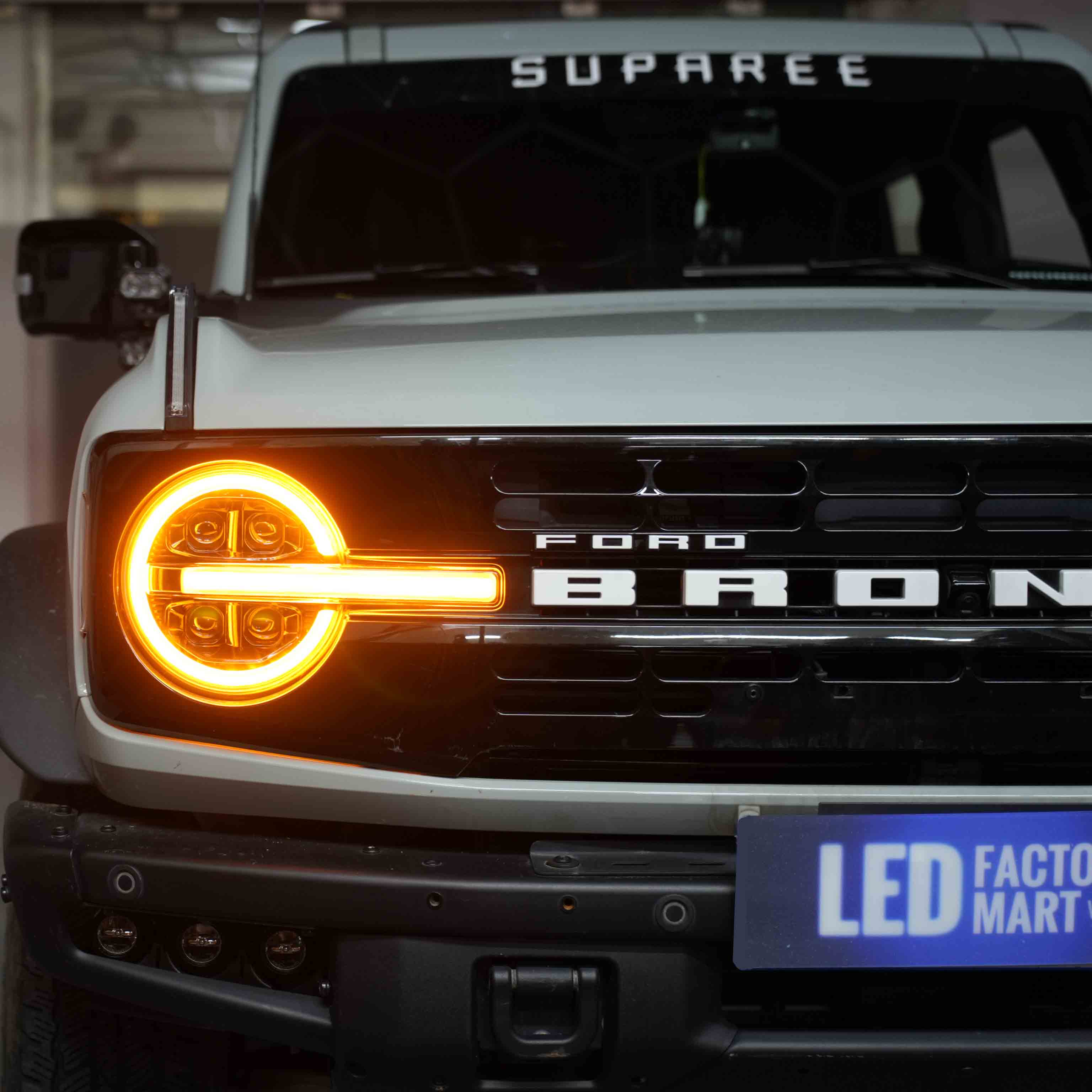 Full LED Projector Headlights for Ford Bronco 2021-2025 | DOT & SAE Approved