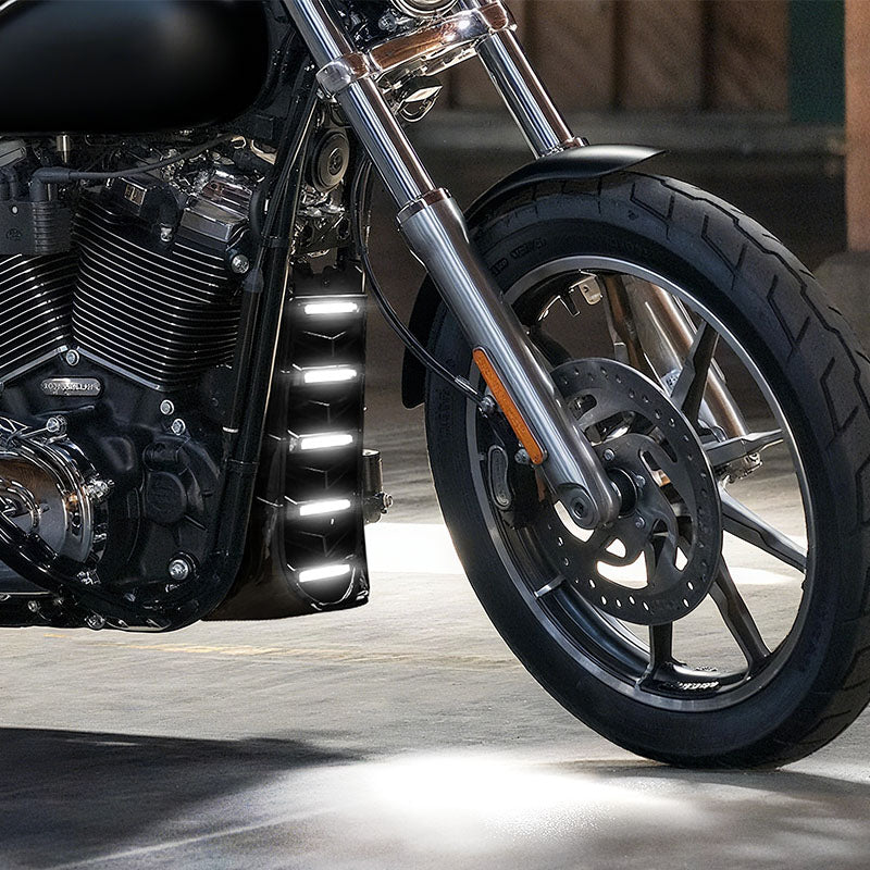 Harley Chin Spoiler Radiator Guard with LED Lighting for cooling and style 2018-2022