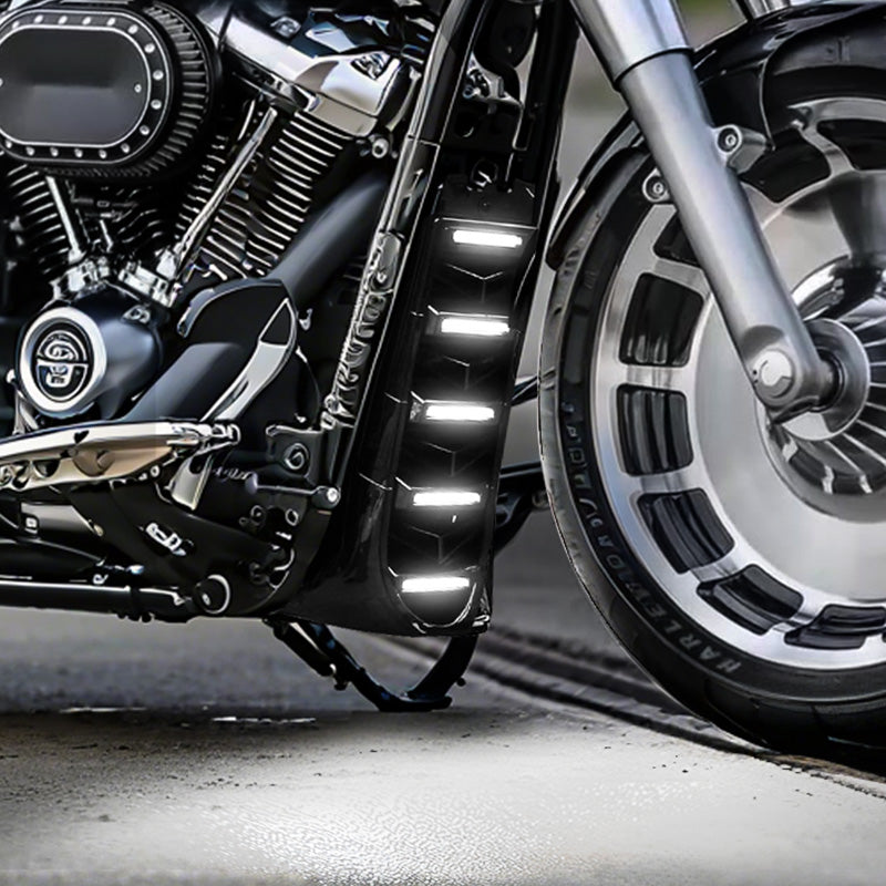 Harley Chin Spoiler Radiator Guard with LED Lighting for cooling and style 2018-2022