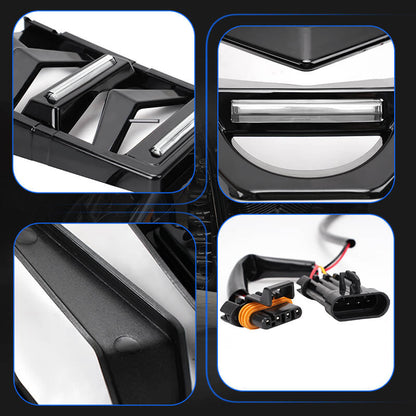 Harley Chin Spoiler Radiator Guard with LED Lighting for cooling and style 2018-2022