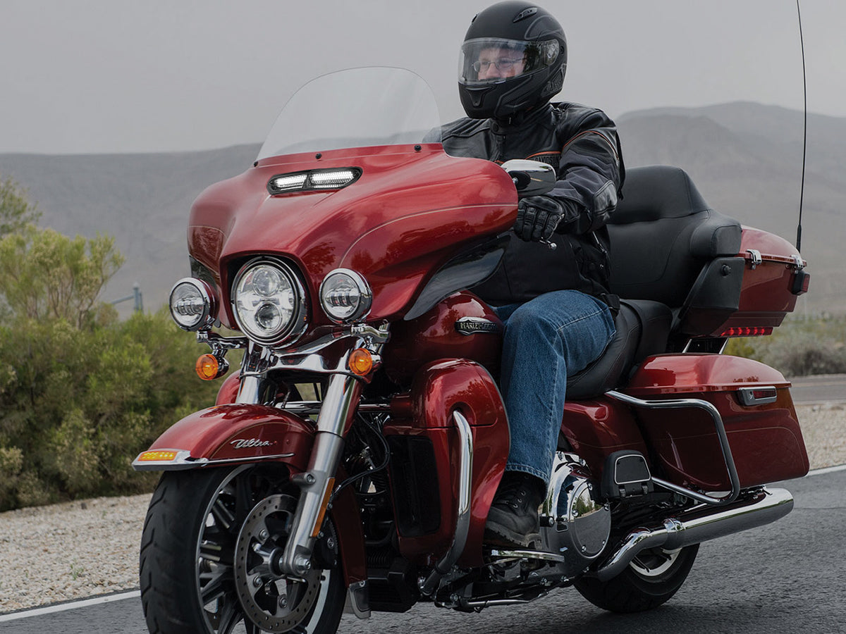 Harley with vent insert lights