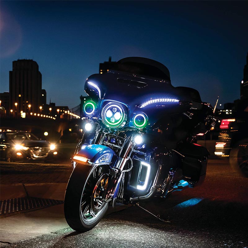 Motorcycle fairing lights