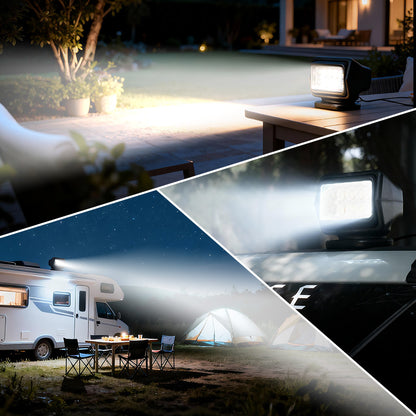 Wireless 50W Remote Control Spotlight for Truck with 360° Rotation work light