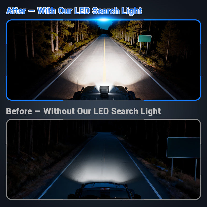 RIGIDON Magnetic Led Searchlights, 38W 3800LM 12V 24V Strobe Led Work Lights, 360° Rotatable Remote Control for Car Offroad Truck 4x4 Pickup Boat Marine RIGIDON Magnetic Led Searchlights, 38W 3800LM 12V 24V Strobe Led Work Lights, 360° Rotatable Remote Control for Car Offroad Truck 4x4 Pickup Boat Marine