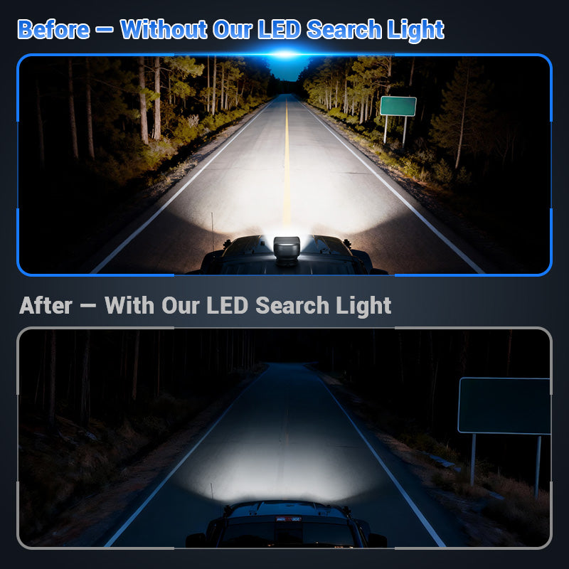 Wireless 50W Remote Control Spotlight for Truck with 360° Rotation work light