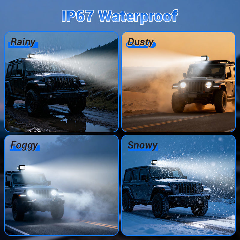 Wireless 50W Remote Control Spotlight for Truck with 360° Rotation work light