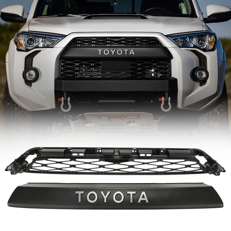 4Runner Front Grille with ambe raptor lights