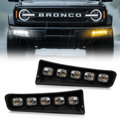Ford Bronco Modular Bumper Fog Lights With Turn Signals