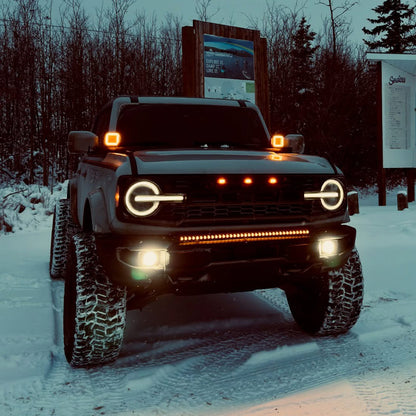 Ford Bronco A Pillar Ditch LED Pod Lights 5 Inch