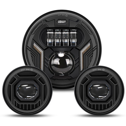 Harley headlight and fog light combo