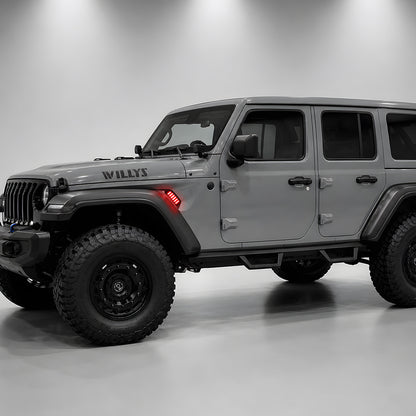 RGB LED Fender Vent Lights for Jeep Wrangler JL Jeep Gladiator JT 2018-2023