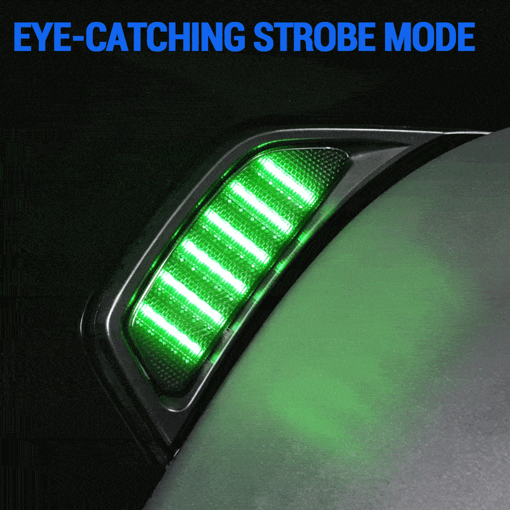 RGB LED Fender Vent Lights for Jeep Wrangler JL Jeep Gladiator JT 2018-2023